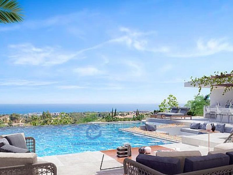 Biệt thự của Ronaldo-marbella với một bể bơi vô cực nhìn thẳng biển Địa Trung Hải
