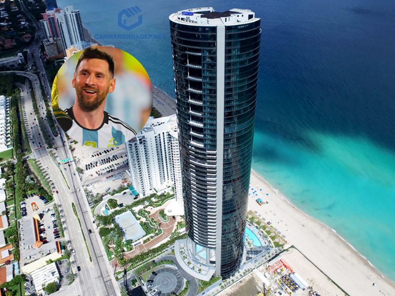Messi sở hữu căn hộ tại toà nhà hoành tráng Porsche Design, nằm ngay trên bãi biển Sunny Isles tại Miami, Mỹ.
